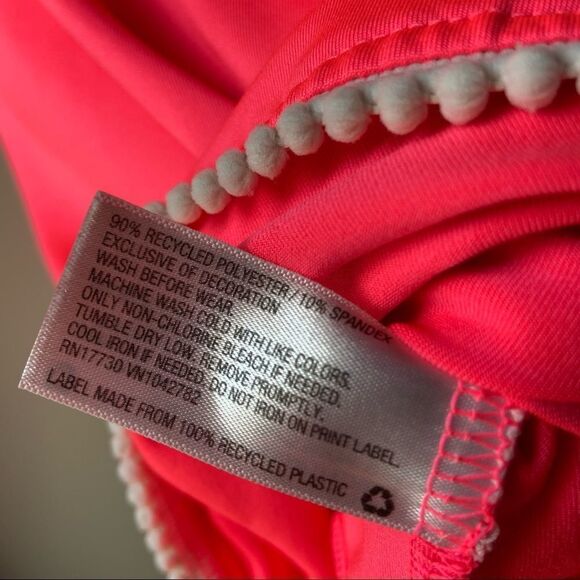 🍭6/$30 Cat & Jack Short Sleeve Pink Peplum Tunic Rash Guard - Medium 7/8 - Picture 6 of 7